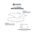 thumbnail image 2 of Juego de Sábanas Matrimonial Esquimal 4 Piezas Lyocell Color Rosa, 2 of 7