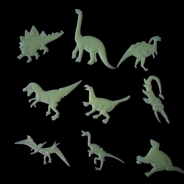 Palos de pared estereoscópicos decorativos fluorescentes de dinosaurio luminoso de Worallymy Worallymy JD720446586