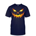 thumbnail image 4 of IWRICH Halloween T Shirts for Men Short Sleeve Pumpkin Face Funny Graphic Printed Tees Casual Novelty Tops Navy L, 4 of 4