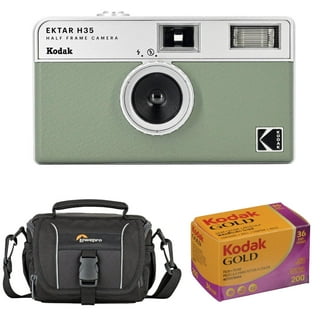 Yashica MF-1 35mm Camera - Leather (Black / Orange) - Walmart.com