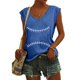 thumbnail image 2 of Camisetas sin mangas con cuello en V de verano para mujer, camisetas de manga corta con estampado de elementos de béisbol Retro OAVQHLG3B Store  lin121212, 2 of 5