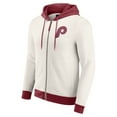 thumbnail image 2 of Men's Darius Rucker Collection by Fanatics  Cream Philadelphia Phillies Polar Fleece Full-Zip Hoodie, 2 of 6