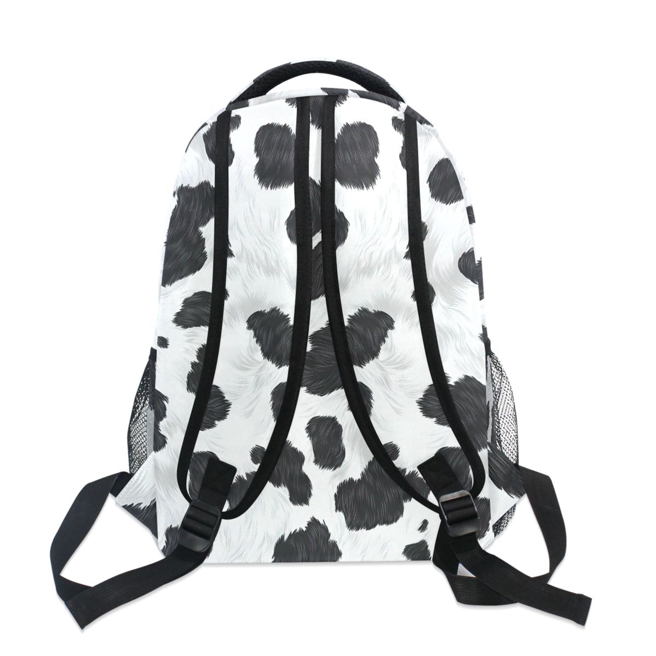 ALAZA Stylish Backpack Cow Print Elementary Bookbag Personalized Laptop School Bags Travel Daypack