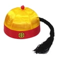 thumbnail image 2 of Sombrero oriental chino Sunnimix de emperador Qing para disfraces 51 a 52 cm, 2 of 8