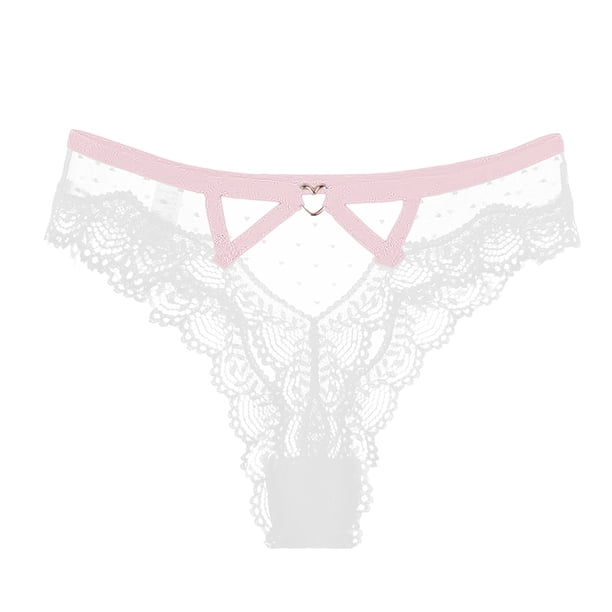Gibobby Ropa interior de encaje sexy Ropa interior Sexy de encaje para mujer, ropa interior de cintura , Tanga de algodón transpirable a la moda, supercaliente(Blanco,M)