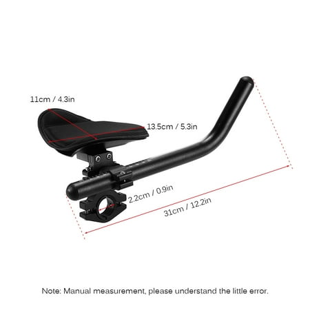 Aero Road Bar Bike Rest Handlebar Cycling Aero Bar Bicycle Relaxation Handle Bar Triathlon MTB Road Bike Arm Rest Bar Bike Aerobar ()