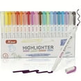 thumbnail image 1 of 20-Color Highlighter Pen Collection Set - Double Ended with Broad & Fine Tips - Warm Assorted Colours - Perfect for Art & Writing!, 1 of 5
