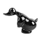 thumbnail image 1 of Adorno de pato de resina galvanizada, escultura de pato, elegante figura decorativa de pato para estante de escritorio de coche, galvanizada, color negro, 1 of 14