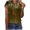 28-Khaki, variant on SELONE Going out Tops for Women Short Sleeve Tops Blouses Regular Fit T Shirts Pullover Tees Tops Abstract Print T-Shirts Crew Neck Tops Casual Blouses Easy Care Soft Breathable Pullover Tops Gold XXL