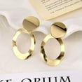 thumbnail image 4 of QQTDFG Gorgeous 18k Yellow Gold Plated Hoop Earrings Women Wedding Jewelry Gift-#2, 4 of 8