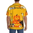 thumbnail image 3 of Fotbe Happy Halloween1 Camisa Estampada de Manga Corta para Hombre, Casual de Verano, Estilo Playero, Sin Arrugas-X-Large, 3 of 5