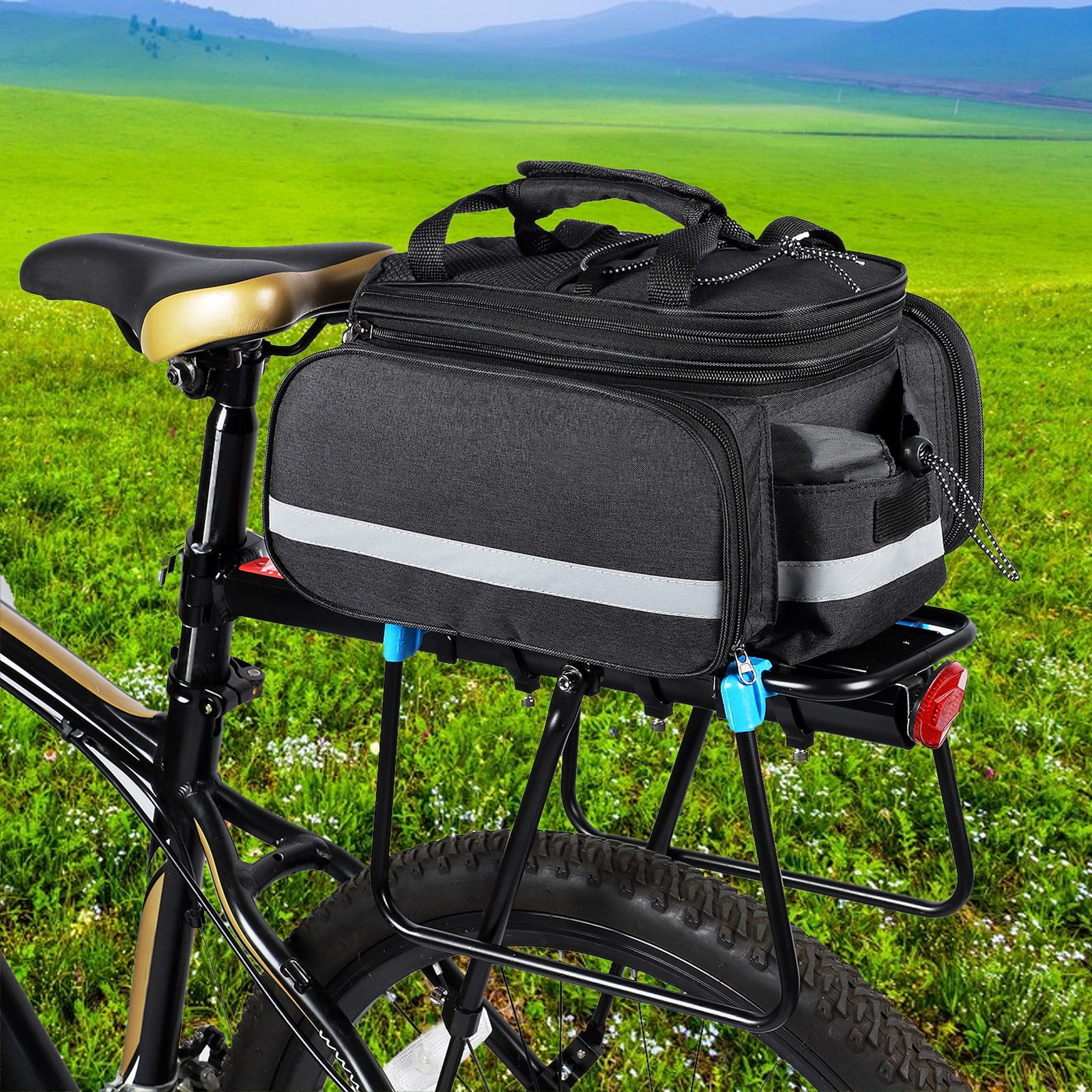 Waterproof Rear Bike Carrier Bag for MTB Multifunctional Bicycle Rear Seat Bag  Luggage Pannier | Lazada PH