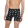 thumbnail image 4 of Hanes Originals Men’s Boxer Briefs, Moisture-Wicking Stretch Cotton, Black and Grey Print, 2-Pack, 4 of 7