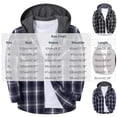 thumbnail image 3 of Mens Plaid Shirt Jacket Dqueduo Men's Flannel Plaid Long Sleeve Hooded Button Front Chest Pocket Casual Shirt Jacket Blue L, 3 of 5