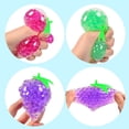 thumbnail image 5 of Grape Stress Relief Toy,Fruit Shape Bead Filled Squeeze Toy,Soft Sensory Pressure Relief Ball,Portable Hand Fidget Relaxation Toy,Tactile Stress Relief Toy For Desk Travel Home, 5 of 7