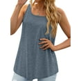 thumbnail image 3 of MOSHU Summer Womens Tank Tops U Neck Casual Flowy Sleeveless Shirts for Women, 3 of 10