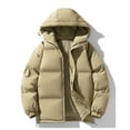 thumbnail image 3 of MELDVDIB Womens Zip-Up Quilted Puffer Jacket Fashion Causal Solid Color Hooded Coat Fall Winter Thickened Lounge Outwear Tops, 3 of 3