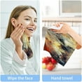 thumbnail image 5 of Coolnut 4 PCS Color Abstract Pattern Washcloths, 12 X 12 Inches Cotton Wash Cloths, Highly Absorbent and Soft Face Towels for Bathroom,Gym,Hotel and Spa, 5 of 6
