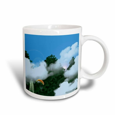 3dRose Paragliding the Andes, Ceramic Mug, 11-ounce