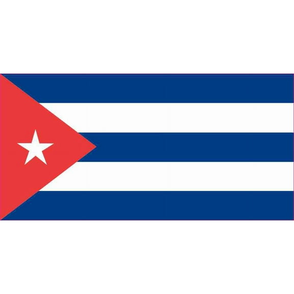 6 x 3 Cuban Flag Bumper Sticker Vinyl Truck Window Decal Stickers Decals