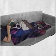 thumbnail image 6 of 65th Birthday Soft Flannel Fleece Throw Blanket, Party Ceremony Artwork Cake Hand Writing Calligraphy Best Wishes, Cozy Plush for Indoor and Outdoor Use, 60" x 80", Blue Pink White, by Ambesonne, 6 of 6