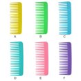 thumbnail image 3 of Comb Plastic Scalp Care Head Massage Round Teeth Comb Home Self Hairdressing Salon Tool, Yellow, 3 of 8
