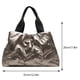 thumbnail image 3 of Bolso informal para mujer, bolso acolchado de gran capacidad, bolso de viaje de invierno suave para mujer, 3 of 6