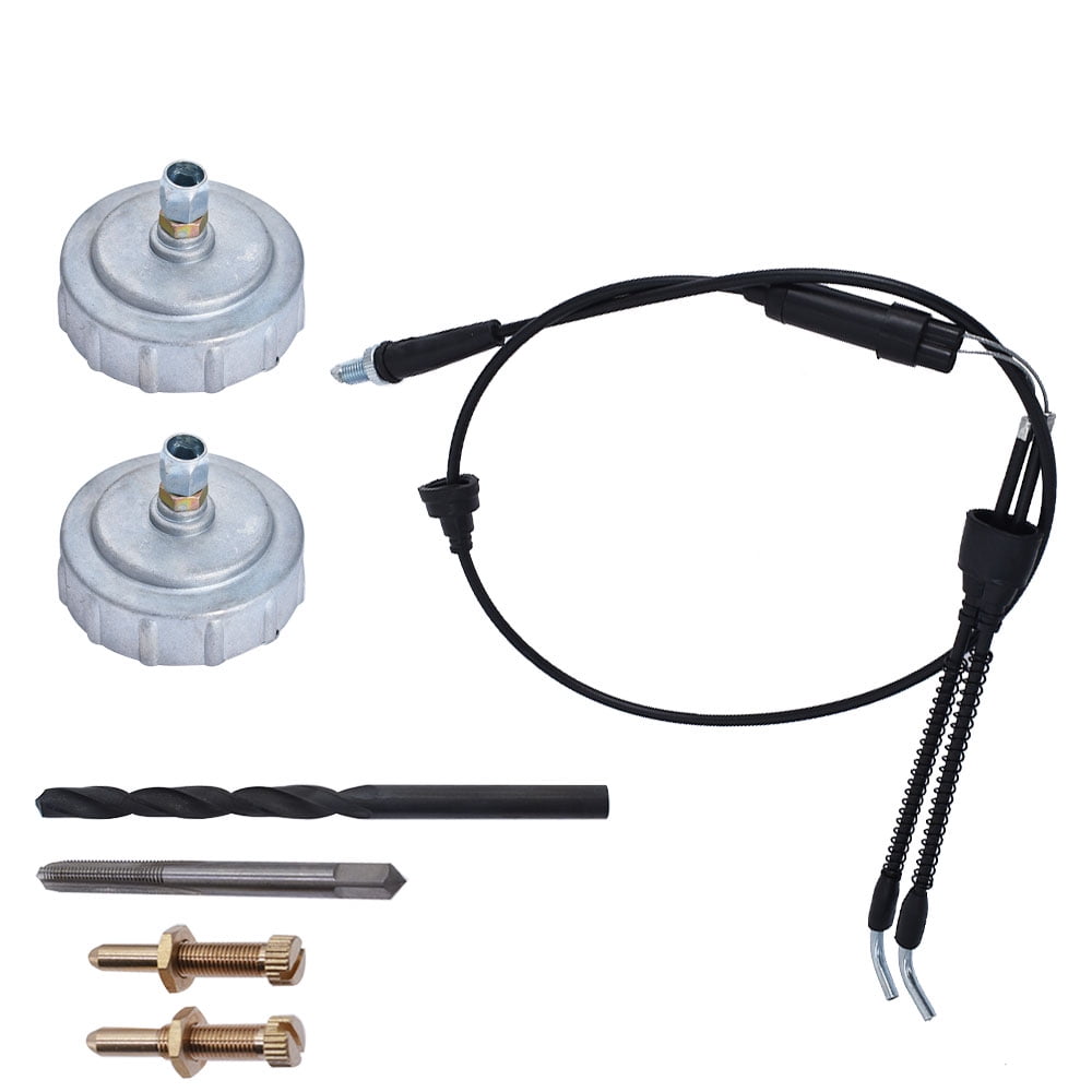 LABLT Thumb Throttle Cable Caps Eliminator Idle Screws Drill and Tap