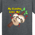 thumbnail image 4 of Inktastic My Grandma Loves Me Sloth Youth T-Shirt, 4 of 5