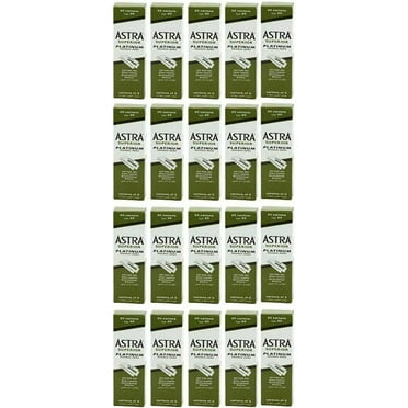 100 Astra Superior Premium Platinum Double Edge Safety Razor Blades 100 Count (Pack of 4)