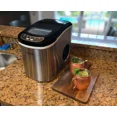 Magic Chef 27 lb Capacity Portable Countertop Ice Maker, Stainless