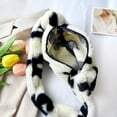 thumbnail image 1 of Bolsa de hombro con estampado de flores para mujer pequeño de felpa para invierno Sywqhk Para Estrenar, 1 of 9