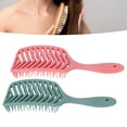 thumbnail image 4 of Detangling Styling Brush, Portable Wet Dry Vent Massage Brush Round Comb Teeth Blow Drying  For Salon, 4 of 8