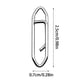 thumbnail image 3 of Clips Rápidos 10 Unidades De Clips Rápidos Para Pesca. Clip Rápido De Acero Inoxidable Para Pesca. Conector De Cambio Rápido. Enganche Rápido Para Señuelos., 3 of 4