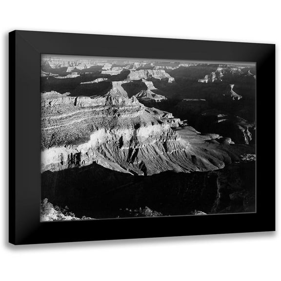 Adams, Ansel 14x12 Black Modern Framed Museum Art Print Titled - Grand Canyon National Park, Arizona - National Parks and Monuments, 1940