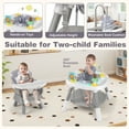 thumbnail image 4 of Gymax 16-in-1 Baby High Chair w/ Activity Center Booster Seat Building Block Table Gray, 4 of 10