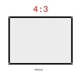 thumbnail image 4 of Proyección De Cortina De Proyector Blanca Plegable Sin Arrugas Portátil 4:3 (60 Pulgadas) 1 Pantalla Serendint EL007361-00, 4 of 6
