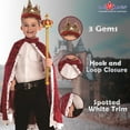 Dress Up America Kids King Costume with Crown and Robe Costumes for