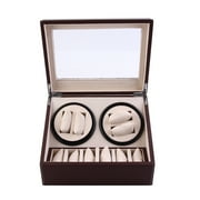 Fashionable 10 Grid Leather Watch Box Organizer Jewelry Display Storage Case