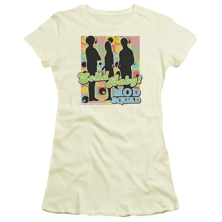 Mod Squad - Solid Mod Pattern - Juniors Teen Girls Cap Sleeve Shirt - XX-Large