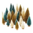 thumbnail image 2 of Artificial Mini Christmas Trees, 24/45 Pcs Sisal Snow Trees Bottle Brush Christmas Trees Pine Trees Ornaments Crafting Displaying Decoration, Tabletop Xmas Tree for Home, Party, 2 of 10