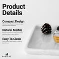 thumbnail image 6 of Radicaln White Marble Square Serving Tray – 10 Inch Decorative Tray for Bathroom Vanity, Kitchen Counter, Coffee Table & Modern Home Décor, 6 of 6