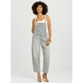 thumbnail image 3 of Jessica Simpson Women's Cropped Barrel Leg Denim Overalls, 26" Inseam, Size XS-XL, 3 of 8