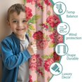 thumbnail image 3 of Blackout Kids Curtains,Pioneer Flower Floral Print Pattern Childrens Insulated Curtains Set Of 2,Bedroom Essentials,Toddler Room Decor 42"x54", 3 of 5