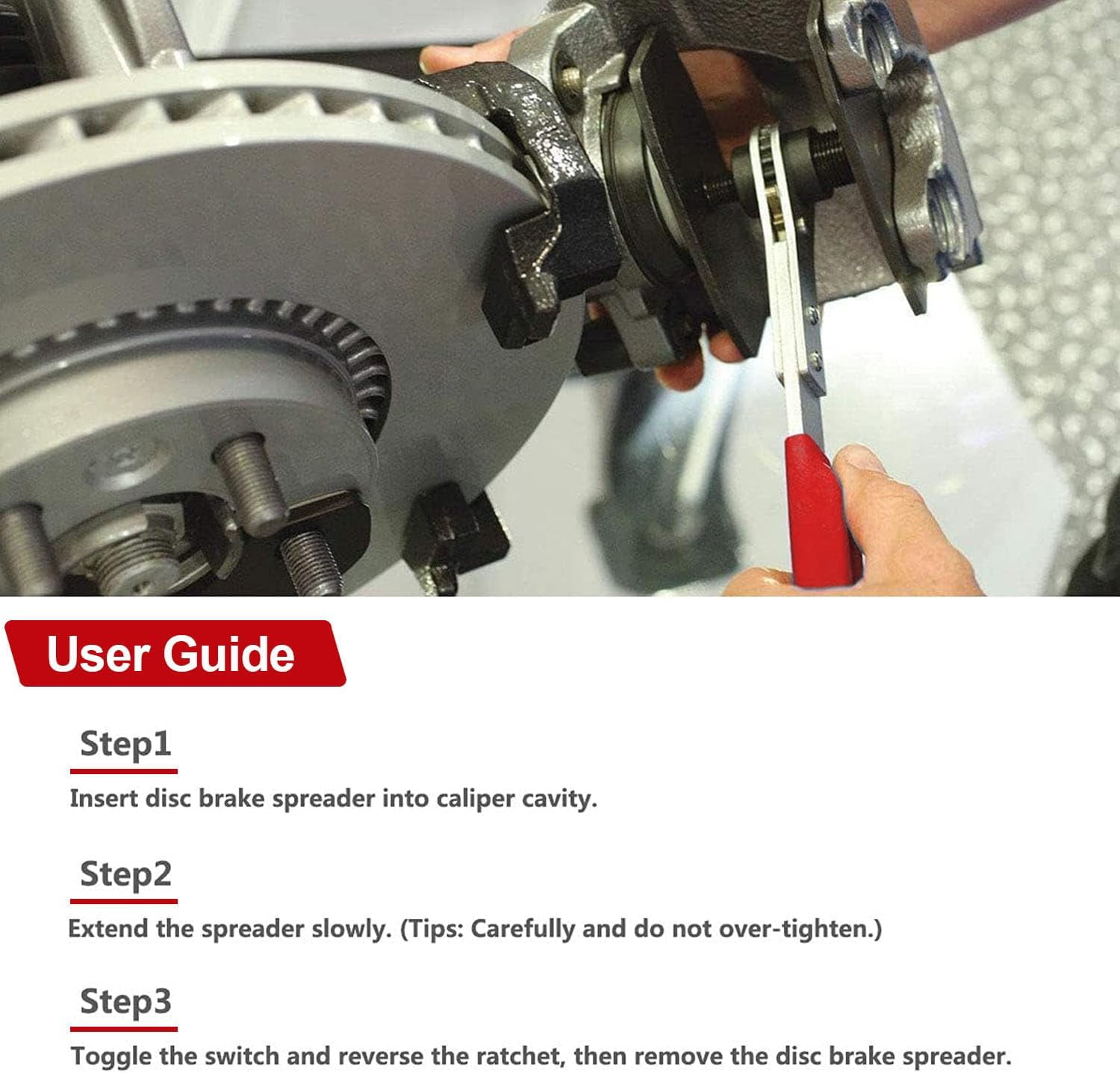 Brake Caliper Compression Tool, Brake Caliper Tool with 4 Caliper Hangers, Universal Disc Brake Caliper Compression Tool Brake Piston Compressor Tool Automotive Tools for Car Brake Repair