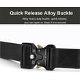 thumbnail image 3 of ORUYROP 2 Pack Tactical Belt, Nylon Belt, Military Style Webbing Riggers Web Belt Heavy-Duty Quick-Release Metal Buckle Belt for Men, 3 of 6