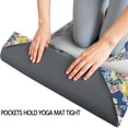 thumbnail image 3 of Pioneer Flower Floral Print Pattern Hot Yoga Mat Towel Non Slip for Hot Yoga - Quick-Drying Yoga Mat Cover with 4 Corner Pockets with Travel Bag - Hot Yoga Towel Non Slip 70"x26", 3 of 6