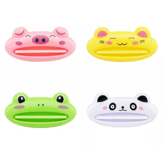 4-Pack Plastic Toothpaste Tube Squeezers – Easy-to-Use Dispenser Rollers for Efficient Bathroom Organization TIKA