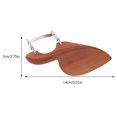 TUIBELYN 4/4 Violin Shoulder & Chin Rest Set Wood & Silver