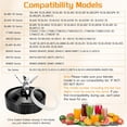 thumbnail image 3 of 2-piece extractor blade assembly with 7 fins, ninja blender blades, ninja blender replacement parts compatible with ninja blender Auto iQ BL480 BL482 BL642 BL682 NN102, 3 of 7
